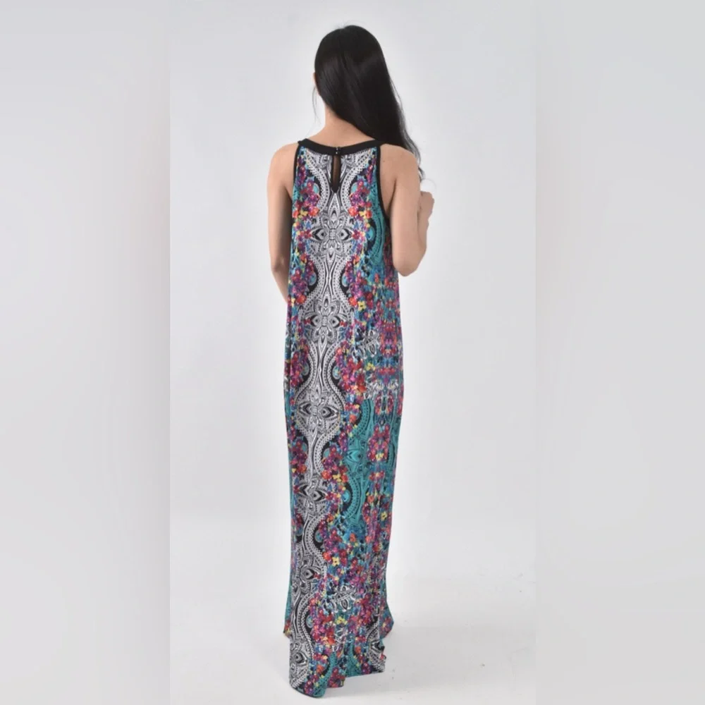 Nicole - Nicole Miller maxi dress long NWOT SIZE XL RETAILS $80 - Picture 2 of 4